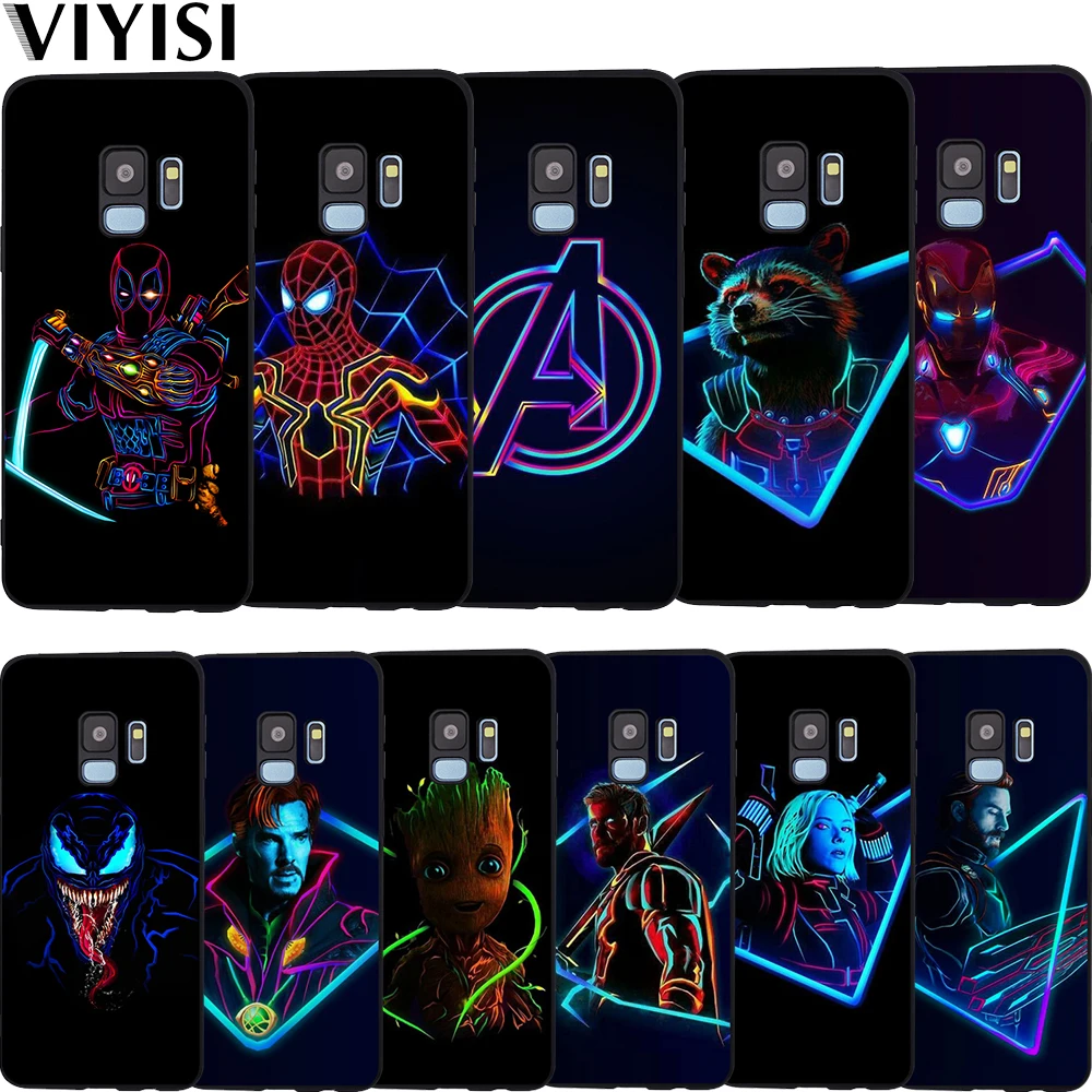 Роскошный чехол Marvel, Мстители, герои, Дэдпул, чехол Etui для Samsung Galaxy s9, чехол S6, S7, S8, S10 Lite, J3, J5, J7, J4, J6, J8 Plus, чехол
