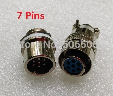 12 мм Быстрый разъем M12 7pins авиации plug and авиационный кабельная муфта 2 компл./лот |