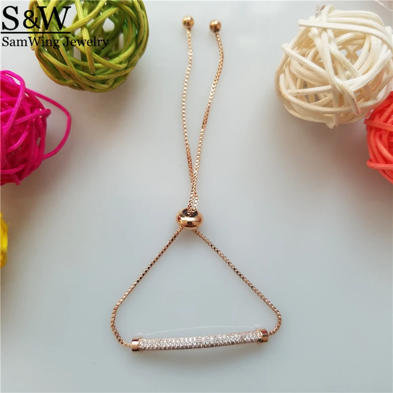 Модные женские браслеты очаровательные AAA CZ Кристалл прекрасный браслет