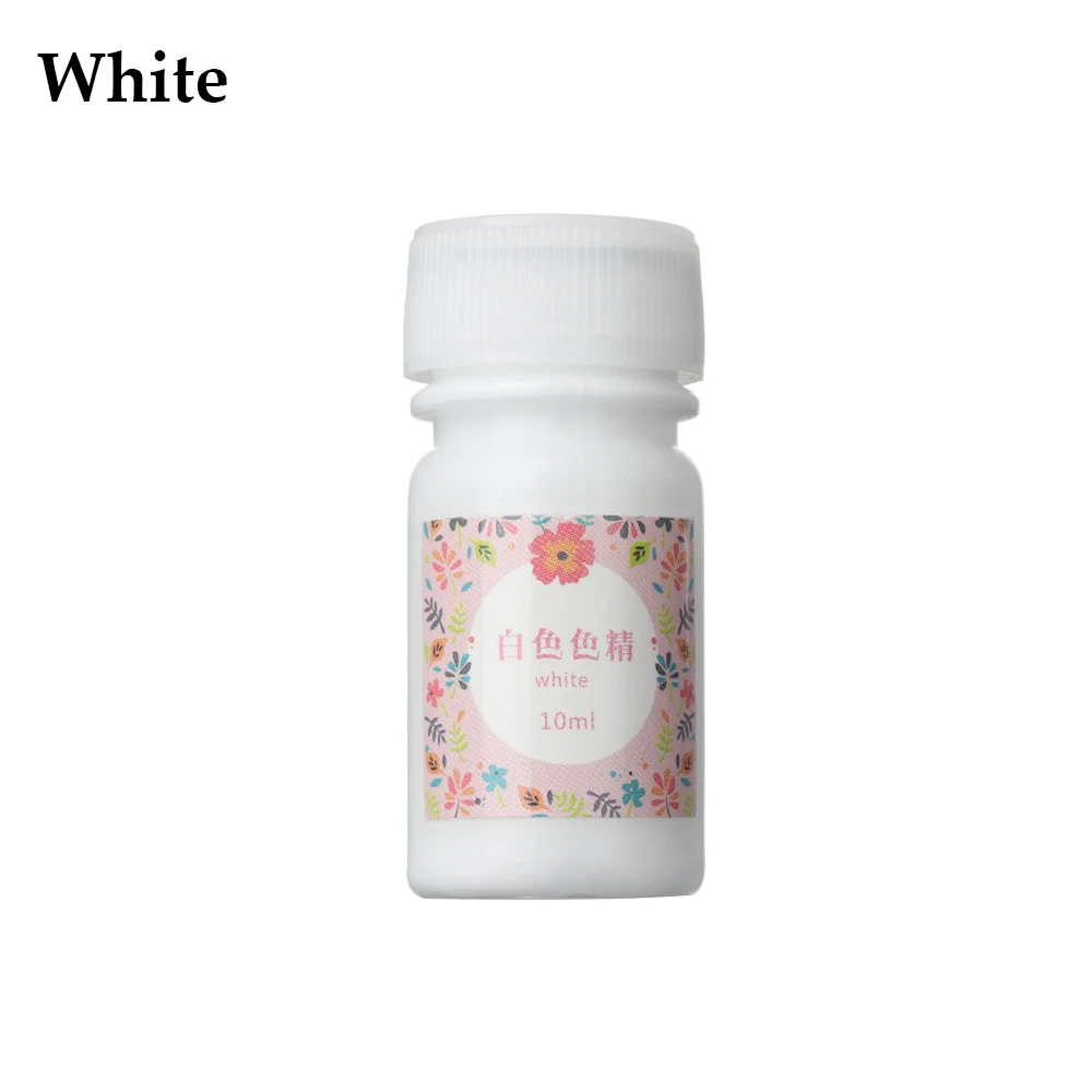 White 1 шт., 10 г, 13 цветов, эпоксидная смола, пигмент, УФ-смола, окрашивающий краситель, цветная смола, пигмент, сделай сам, ручной работы, художественный инструмент - Цвет: White
