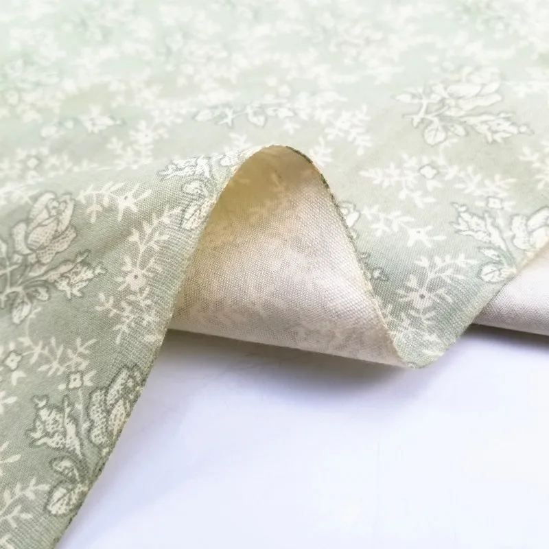

Floral Cotton Twill Fabric Kids Cotton Quilting Fabric for DIY Sewing Bed Sheet Dress making cotton fabric