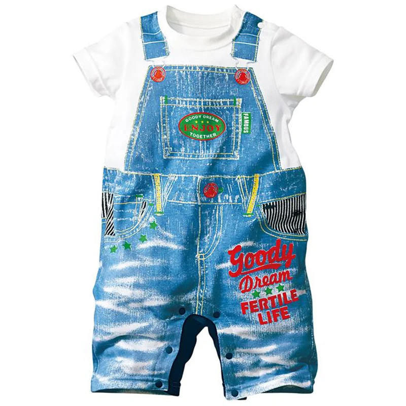 2020 New Summer Baby Rompers Boy Clothes Leisure Flag Jumpsuit Newborn Comfortable Cotton Infant Clothing |