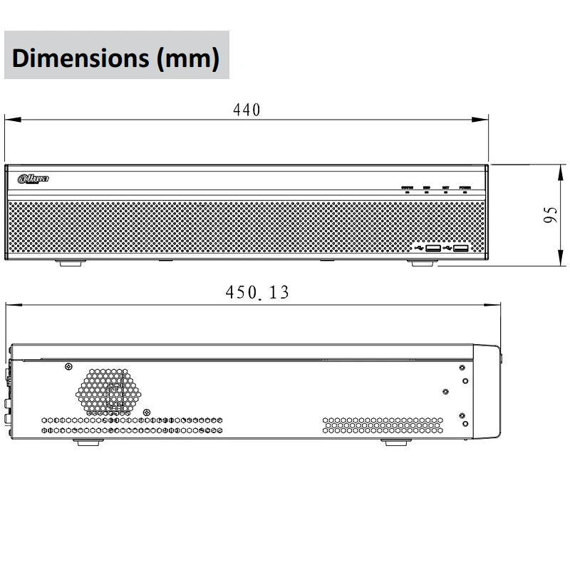 Dahua 16CH 32CH 64CH NVR5816 4KS2 NVR5832 2U 4K & H.265 Pro сетевой видеорегистратор tripwire intrusion heat