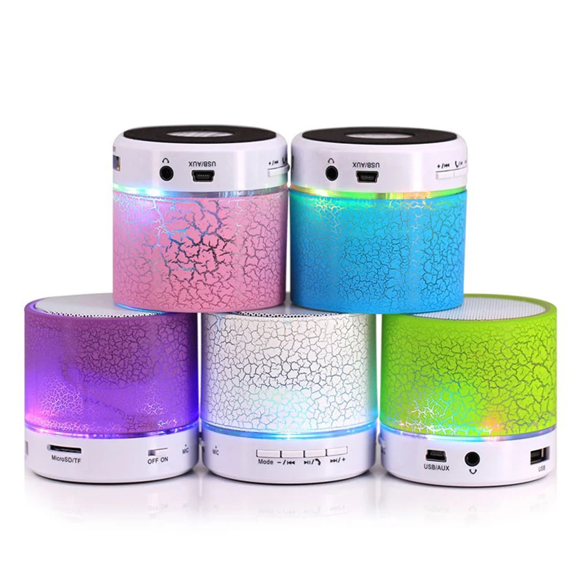 REOTGTU LED MINI Bluetooth Speaker A9 TF USB FM Wireless Portable Music Sound Box Subwoofer Loudspeakers For Phone PC with Mic |
