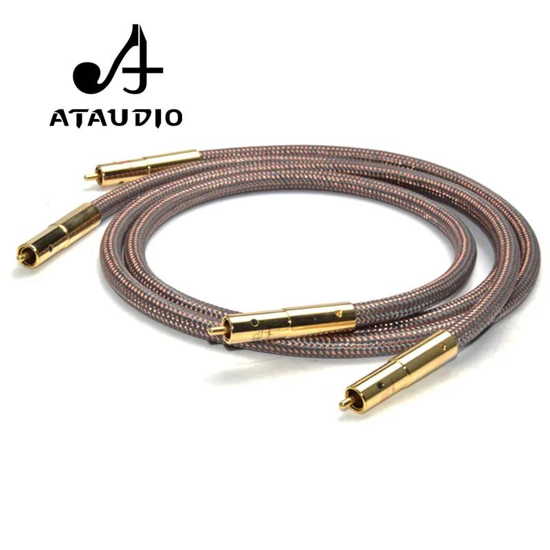 ATAUDIO Hifi RCA кабель Accuphase 40th Anniversary Edition OCC Чистый медный Соединительный аудио