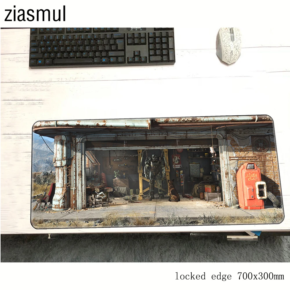 Коврик для мыши falloutd 700x300x3 мм коврики компьютерной с заблокированным краем