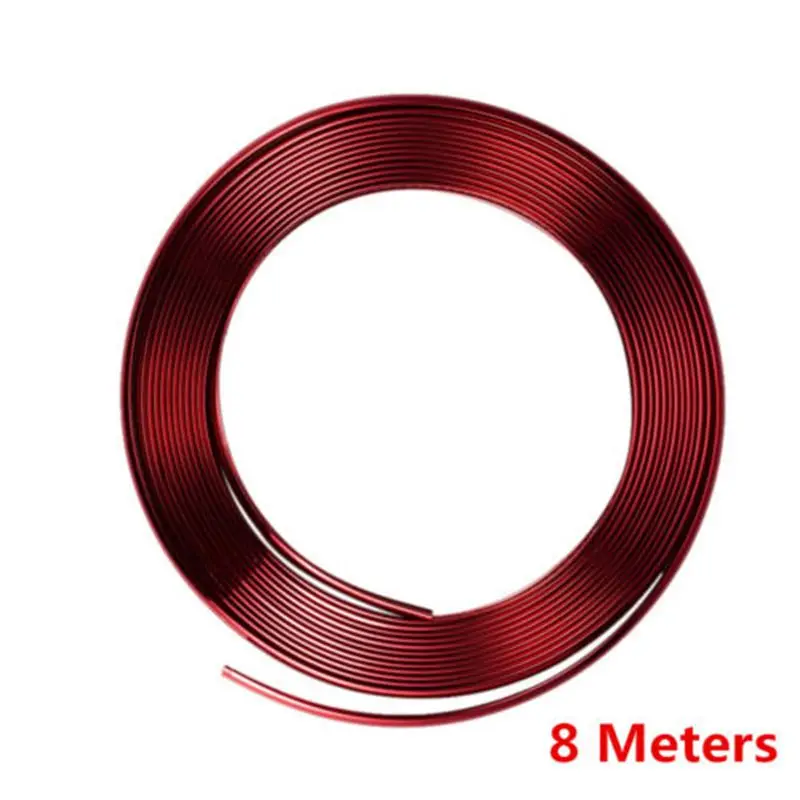 8 м Универсальный Автомобильный Стайлинг Гибкая отделка наружный молдинг ПВХ