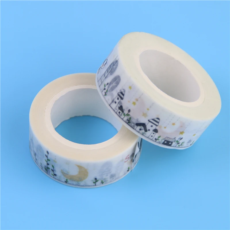 1 5 см * 10 м маленький город васи лента Diy украшения Скрапбукинг планировщик