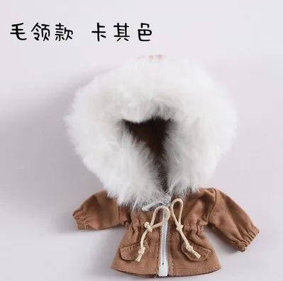 Новая модная одежда для кукол хлопковое пальто шляпа для ob11, obitsu 11,1/12bjd Кукла Одежда Аксессуары для кукол - Цвет: Khaki 1