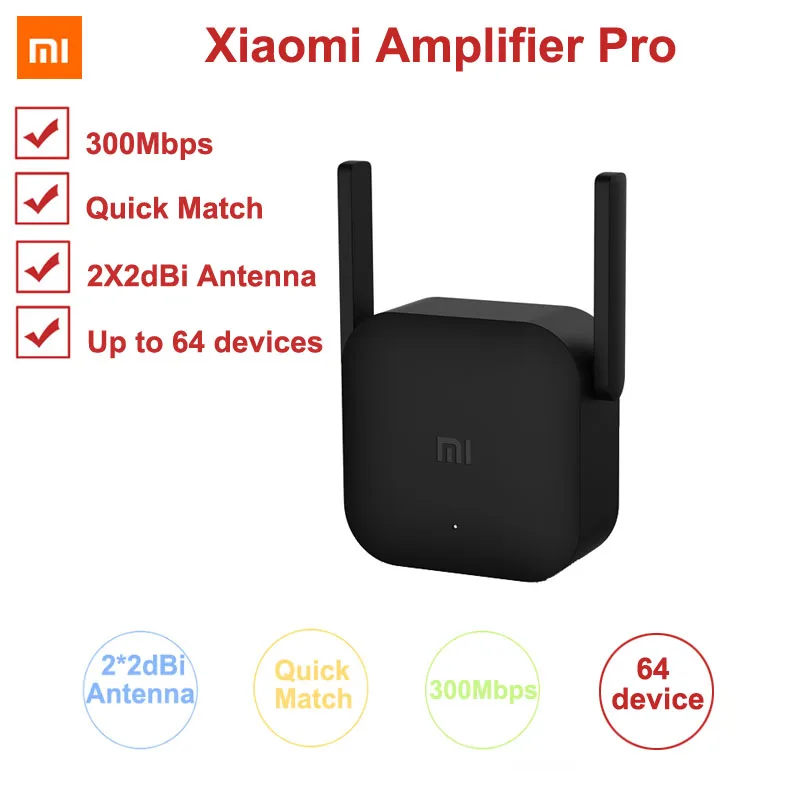 Xiao mi 300M усилитель Pro WiFi ретранслятор сетевой расширитель мощности Roteador 2 Антенна для mi роутера Wi-Fi Amplificador APP