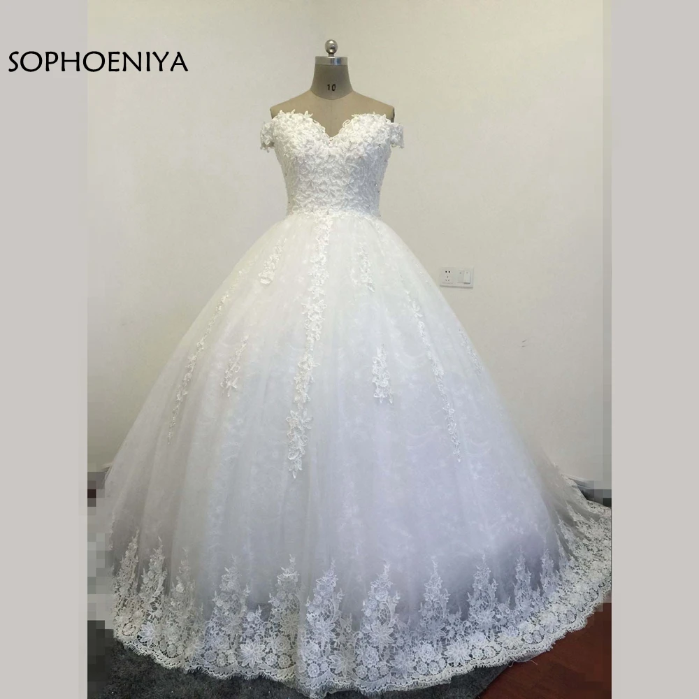 Vestidos De Novia изготовление под заказ с открытыми плечами Бальные торжественные