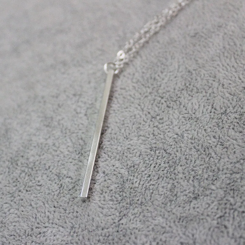 Модное ожерелье с кулоном в виде бара для женщин и девушек винтажное длинное