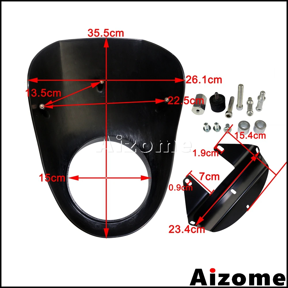 Мотоцикл 5-3/4 &quotфара обтекатель 5 75&quot передняя фара маска для Harley Sportster Dyna FXD XL1200