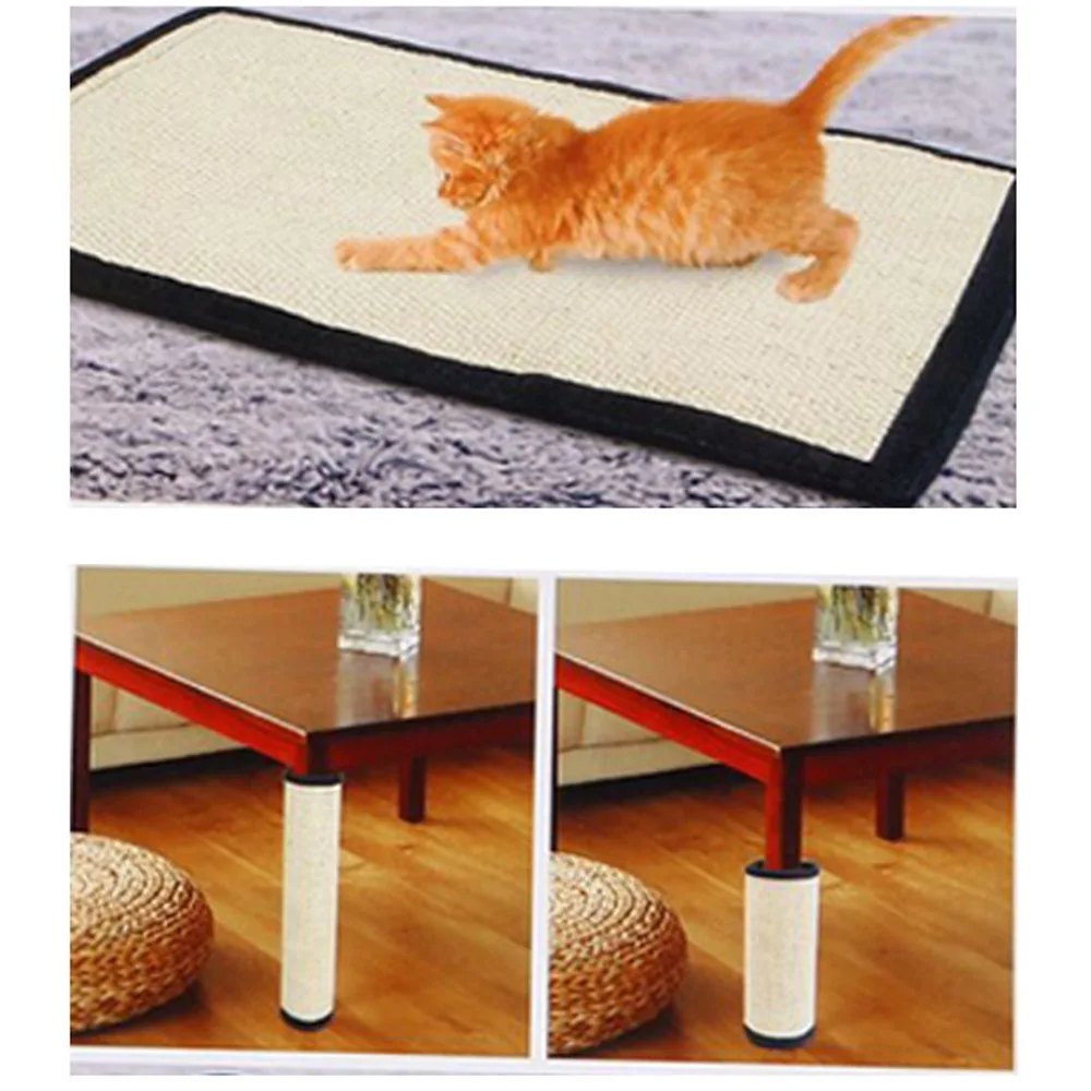 

1P кошачий котенок, коврик для скребков, игрушка для кошек, продукт, царапины, ковры, мебель, C сизаль, царапина, коврик, защитный наконечник дл...