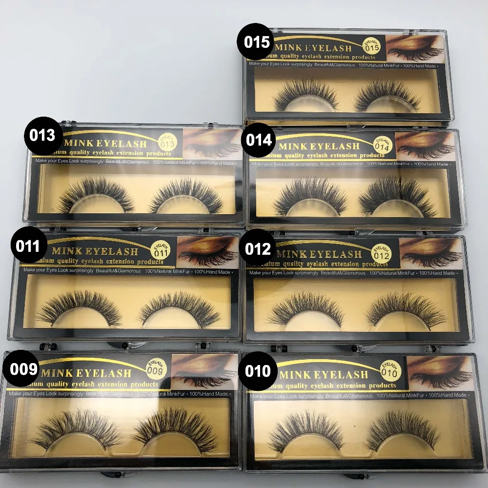 Makeup Mink Eyelash False Fake Eyelashes Handmade Natural Long Thick 100% Real ThickEye Lashes Extension | Красота и здоровье