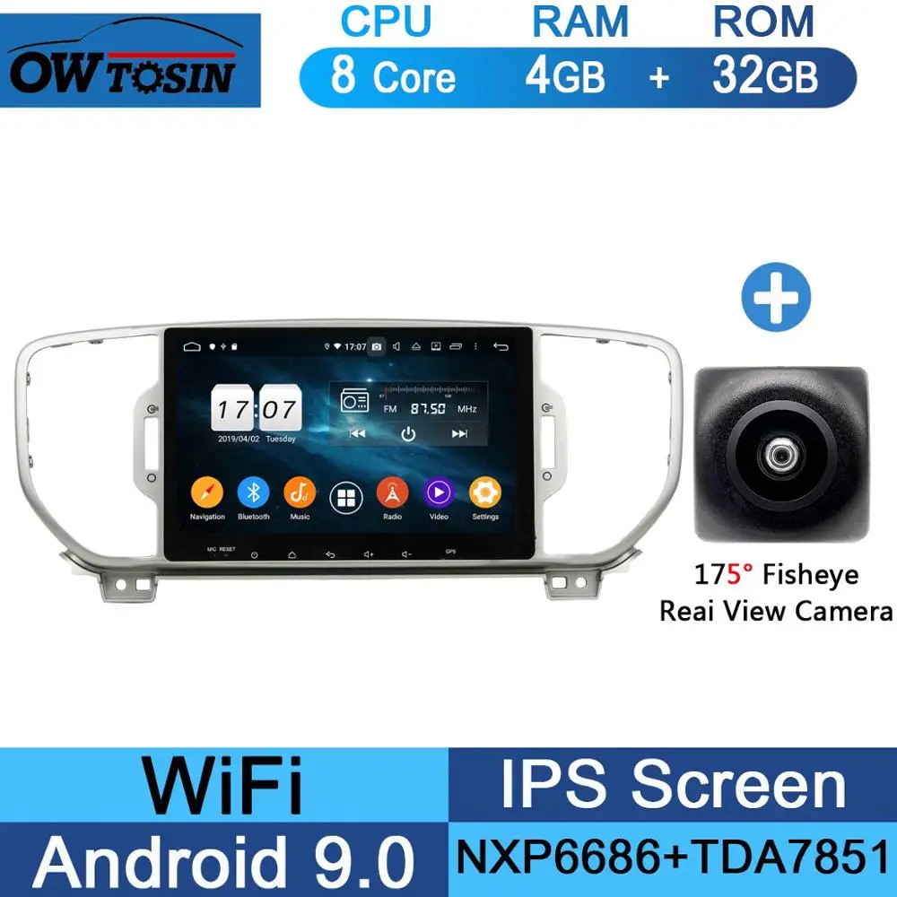 32G Fisheye Camera " ips 8 ядерный 4G+ 64G Android 9,0 автомобильный DVD мультимедийный плеер для Kia Sportage 4 KIA KX5 gps Радио Parrot BT DSP CarPlay - Цвет: 32G Fisheye Camera