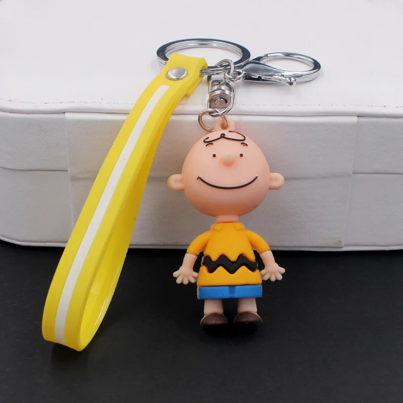 Новинка 2019 милый брелок с мультипликационным принтом Charlie Brown для дам креативная
