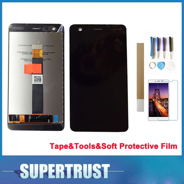 

Для Nokia 2 TA-1029 TA-1007 TA_1023 TA-1035 TA-1011 ЖК-дисплей + кодирующий преобразователь сенсорного экрана в сборе черный цвет со свободной лентой