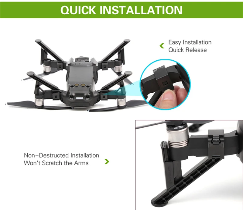 Новые усиленные шасси стабилизаторы расширения для DJI MAVIC AIR Drone