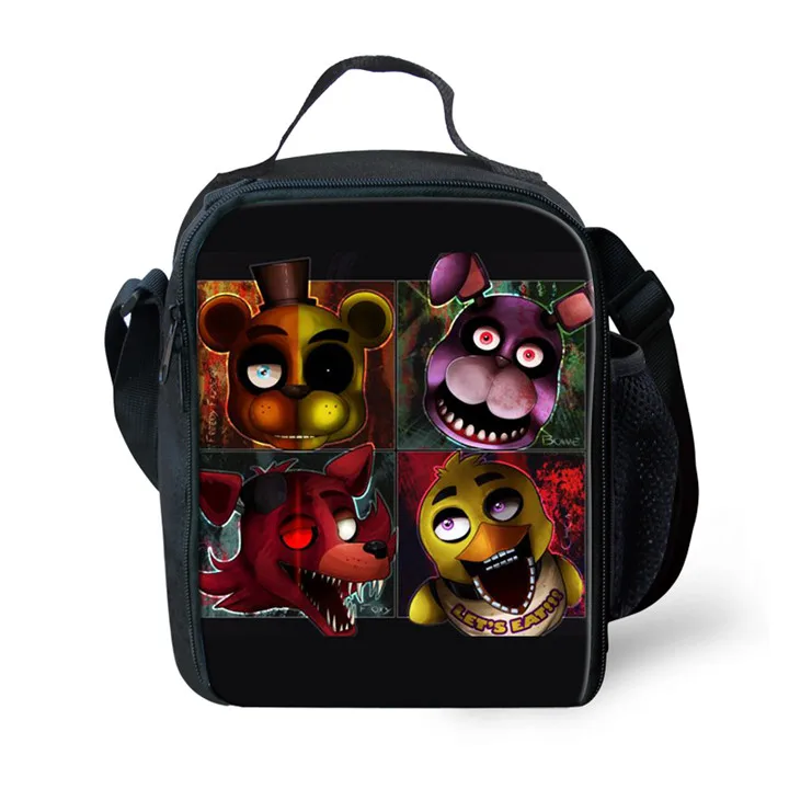 As pictures ThiKin Five Night at Freddy мультфильм рюкзак с принтом для детей тепловой Ланч-бокс сумка женские сумки для пикника для еды контейнер для завтраков - Цвет: As pictures