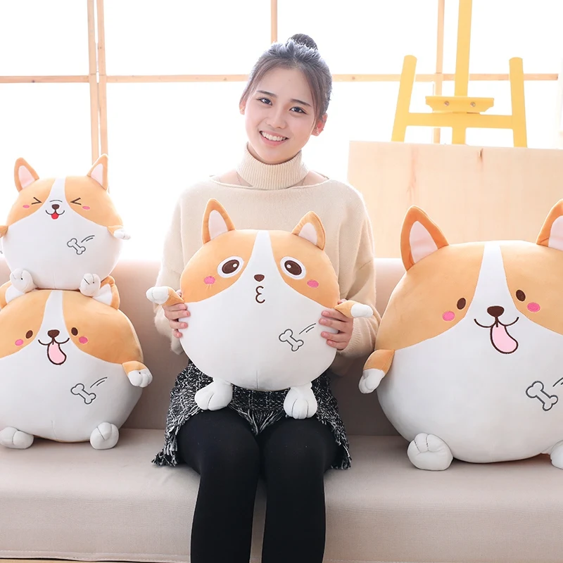 

1 шт., плюшевая игрушка корги, 35/45 см