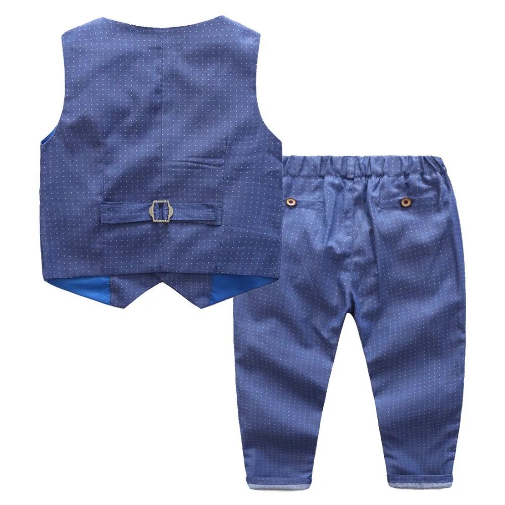 Всесезонный теплый деловой костюм для мальчиков на свадьбу блейзер Детский с