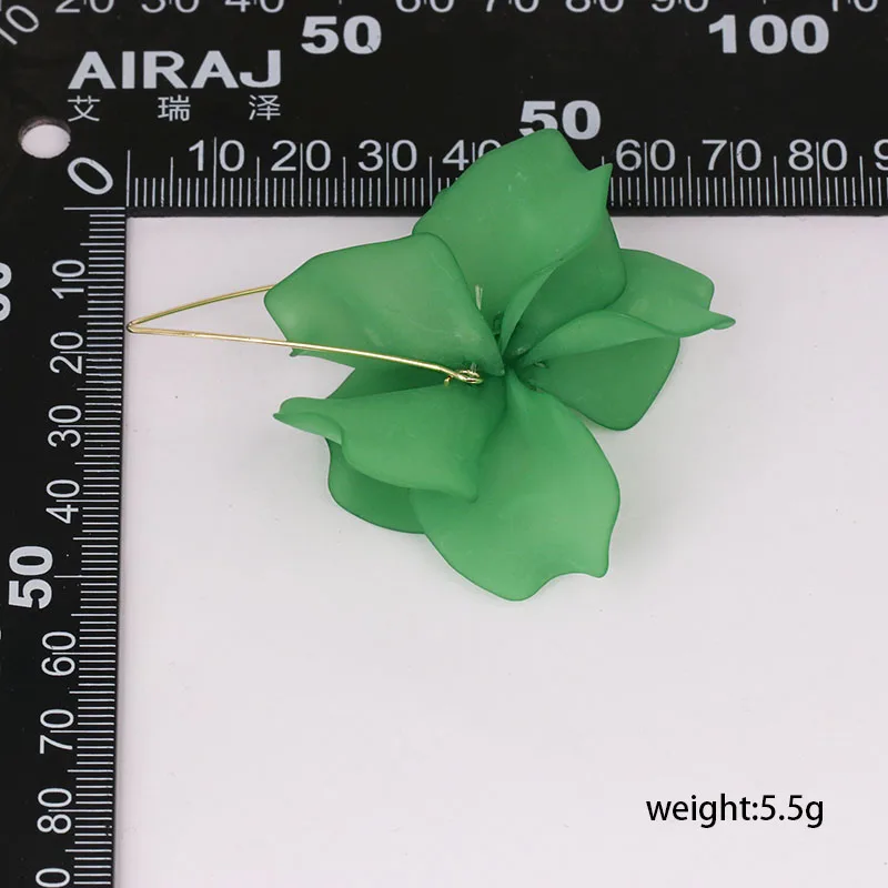 

New Resin Multicolored Flowers ZA Earrings For Women Brand Bohemia Wedding Party Drop Dangle Earrings Bijoux