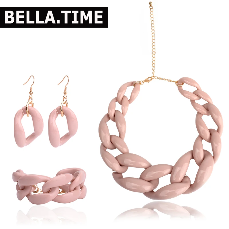 Bella. время АНТИЧНАЯ РОЗА Ювелирные наборы элегантные колье цепи Цепочки и