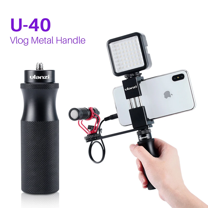 Ulanzi U 40 Vlog рукоятка Vlogging ручка с 1/4 винтом удлинение холодной обуви для микрофона