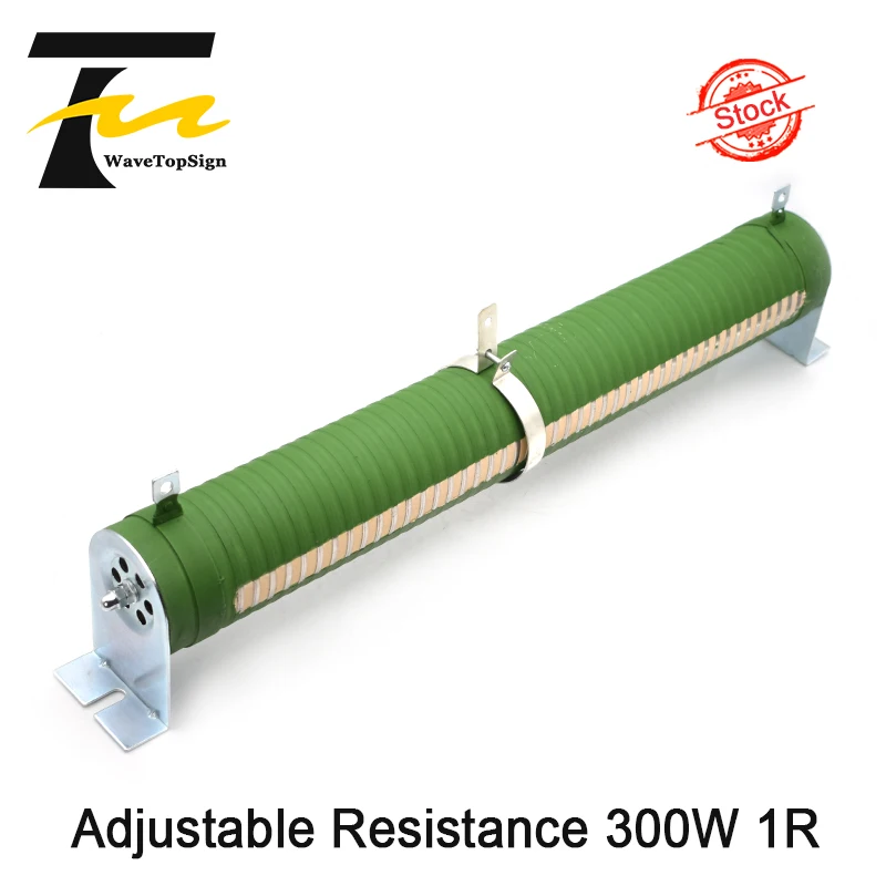 WaveTopSign High-power Tube Type Wire Wound Resistors 300W 1R Resistance Range Adjustable | Инструменты