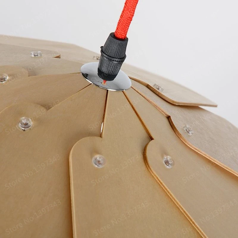 Деревянные подвесные светильники в стиле модерн Дания сделай сам диаметр 25/40/50/60