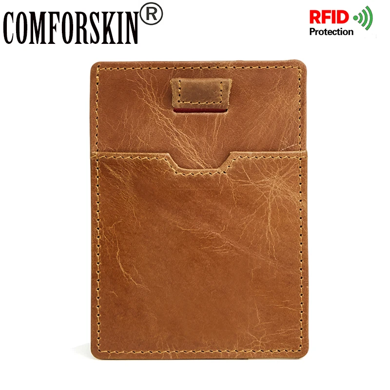 COMFORSKIN Новое поступление защита RFID ультра тонкий мужской держатель для кредитных