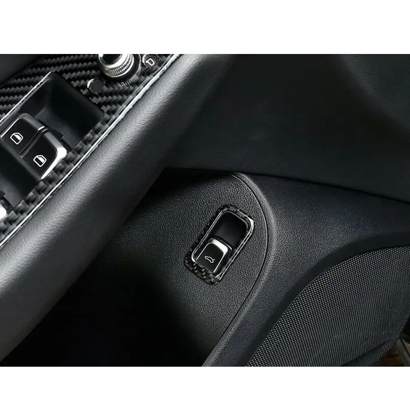 FOR AUDI Q5 CARBON FIBER CAR TRUNK SWITCH BUTTON FRAME TRIM STICKER | Автомобили и мотоциклы
