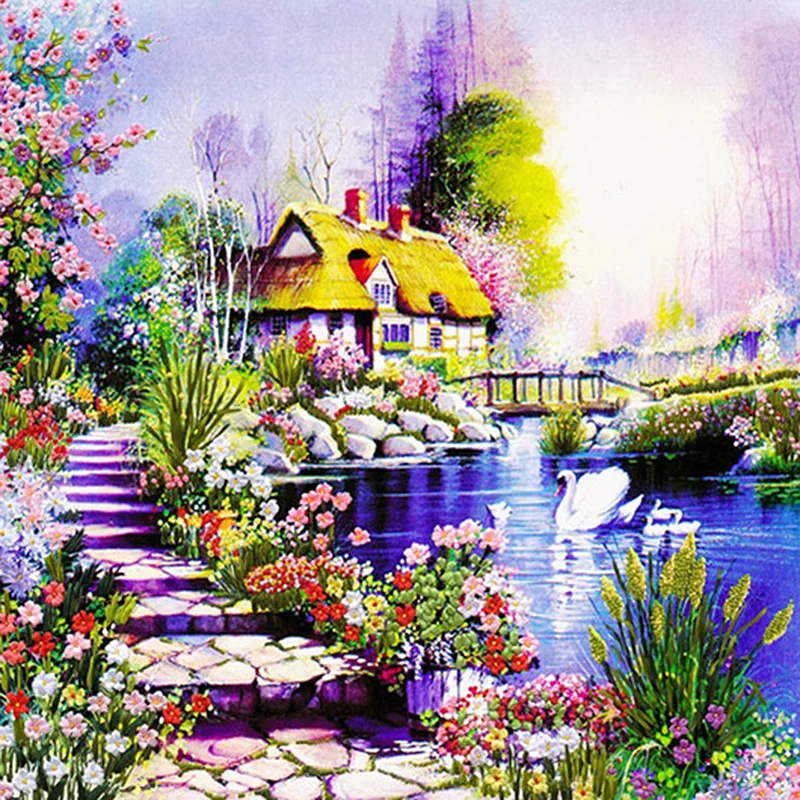 Набор для вышивки крестиком теплая лента с 3d принтом домашнего творчества 65 х65 см