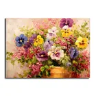 Алмазная мозаика с изображением Фиалки 