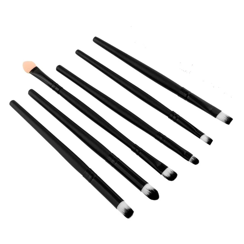 Makeup Brushes 6 PCS Eyeshadow Brush Blending Eyebrow Make Up Hair Synthetic Bristles Beauty Cosmetics Kits | Красота и здоровье