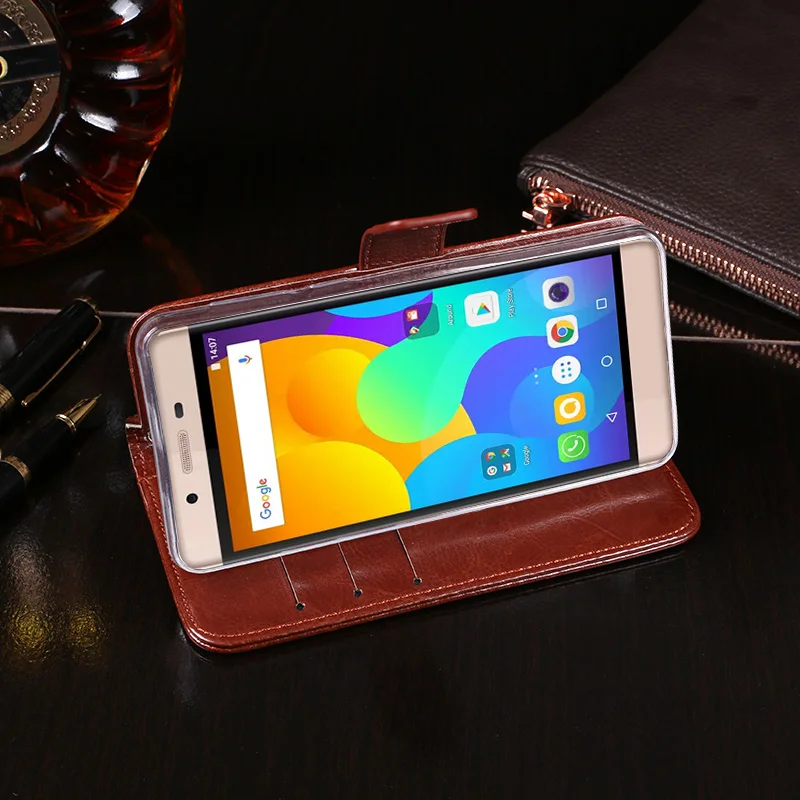 iTien Luxury Premium Leather Protect Cover Case For Micromax Q3551 Q4101 Q4202 Q4260 TPU Silicone Shell Wallet Etui Skin | Мобильные