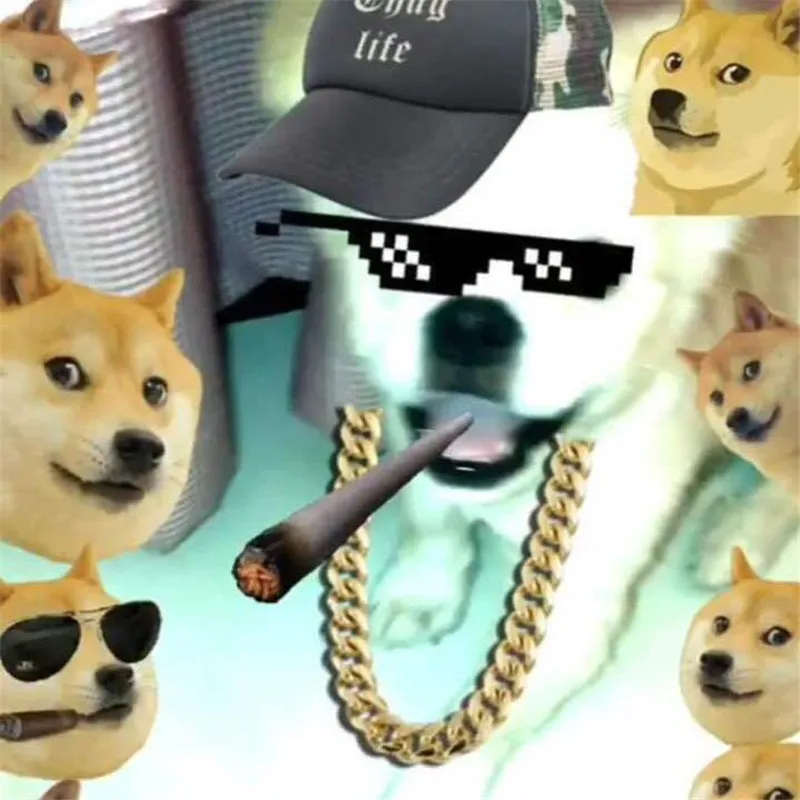 Горячая Ins модные готические стимпанк Thug Life очки пиксель женские мужские
