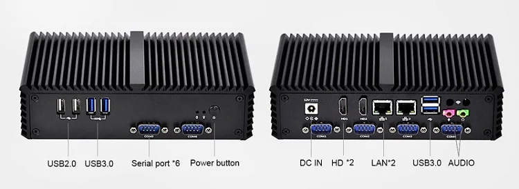Kansung маленький ПК процессор Core i3 с двойным гигабитным Ethernet LAN двухъядерный компьютер с системой barebone безвентиляторный мини-ПК
