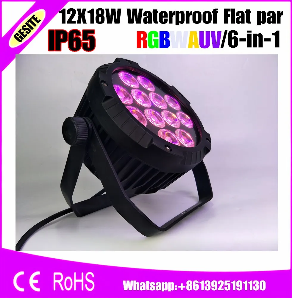 Водонепроницаемый IP65 наружный RGBWA UV 6in1 Led Par свет 12x18w|led par light|par lightrgbwa uv |