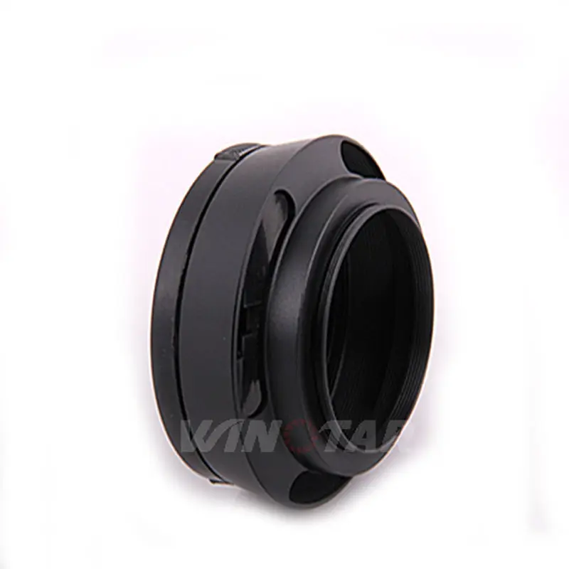 58 мм винтовая металлическая наклонная вентилируемая бленда объектива + крышка