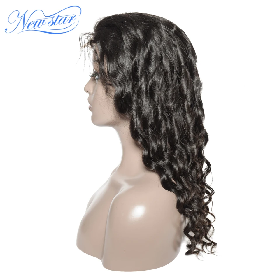New Star Loose Deep 4x4 Closure Wig Customized 150% Density Glueless Lace Wig Brazilian Virgin Human Hair Wigs For Black Women