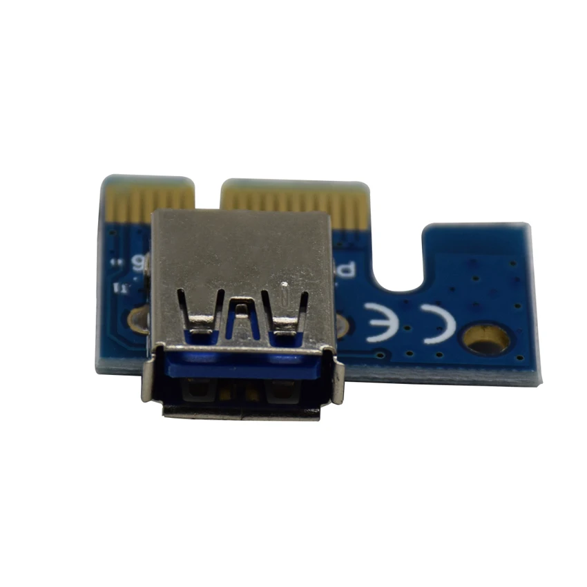 Новый VER006C PCIe Экспресс Майнинг Райзер карта 1x к 16x USB 3 0 кабель для передачи данных