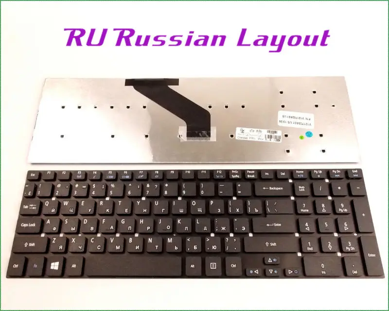 Новая русская клавиатура для ноутбука Acer Aspire V3 571G 6407 6602 Black|keyboard for acer|keyboard acer