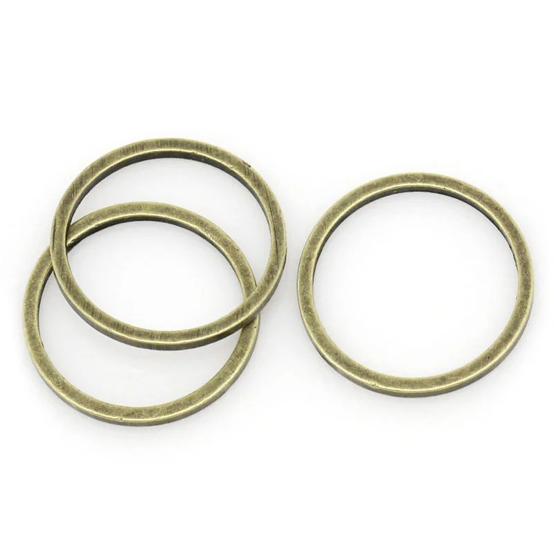 8Seasons Copper Closed Soldered Jump Rings Findings Round Antique Bronze Color DIY Making Jewelry Accessories 12mm Dia. 100 PCs - купить по