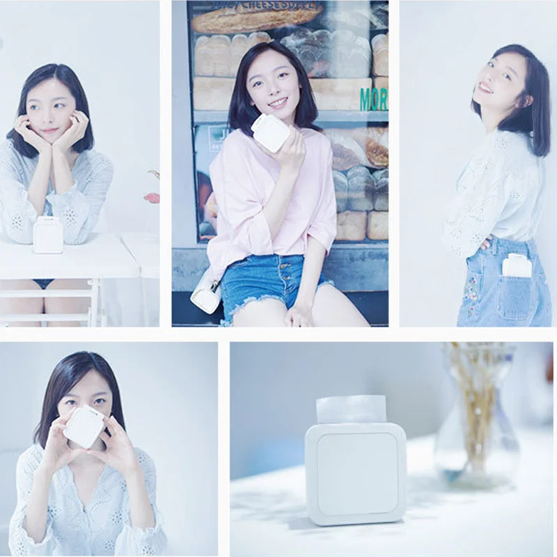 Bluetooth фотопринтер портативная мини наклейка термоперезаряжаемая мобильный