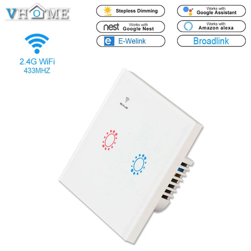 Vhome Wifi переключатель света + RF 433 мГц пульт дистанционного управления выключатели