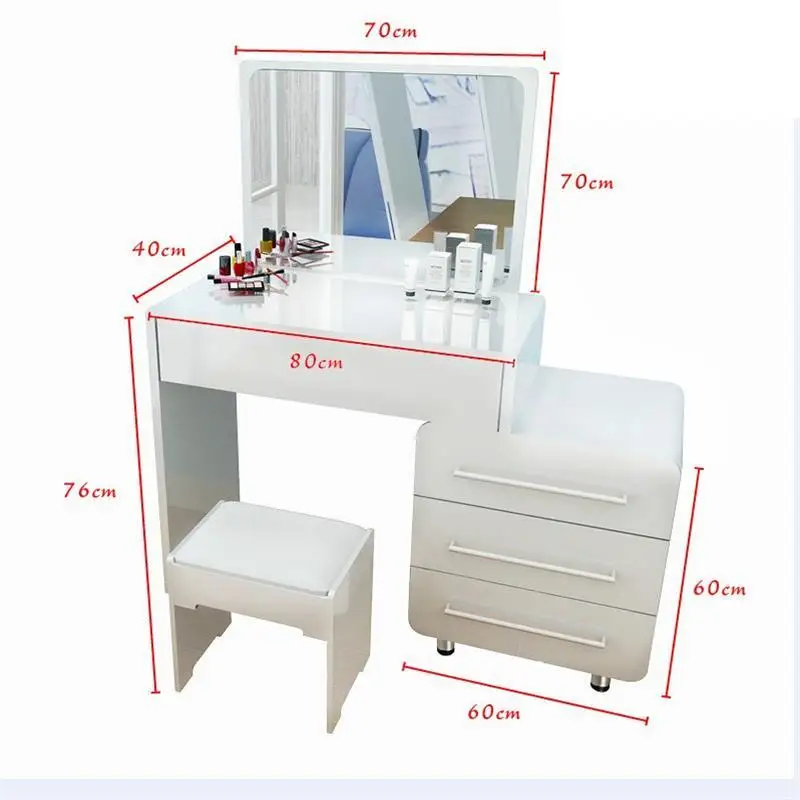Schminktisch Mesa De Maquiagem Aparador Coiffeuse Avec Miroir Европейский деревянный стол Корейская мебель