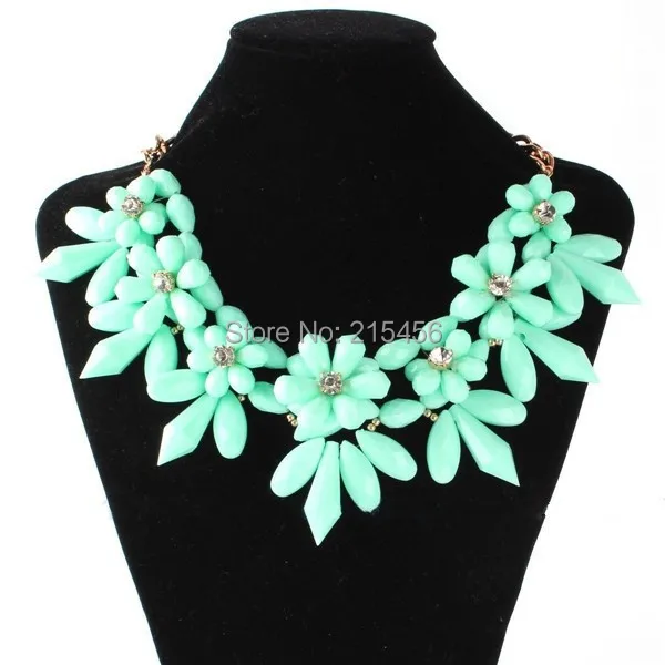 Модный акриловый чокер с цепочкой в виде цветов|fashion necklace|necklace fashioncollar necklace |
