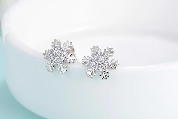 Женские серьги гвоздики из серебра 925 пробы с фианитами|earrings women|earrings fashionfashion earrings